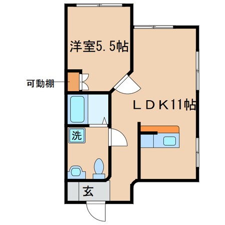 八坂コーポの物件間取画像